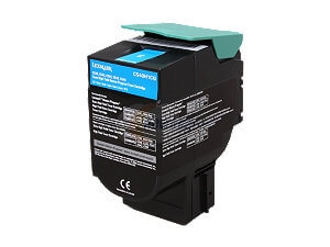 Lexmark X544N Cyan Toner Cartridge -  High Yield, Genuine