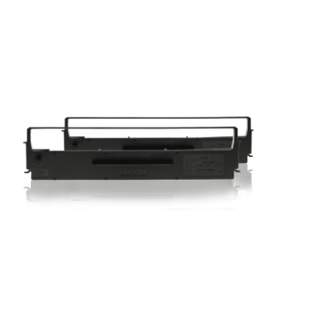 Epson SIDM Black Ribbon Cartridge for LQ-300/+/II, Dualpack 