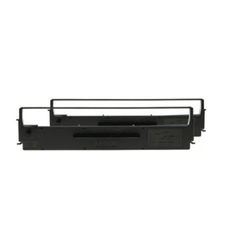 Epson SIDM Black Ribbon Cartridge for LQ-350/300+/300+II, Dualpack