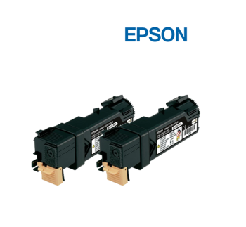 Epson C13S050631 Black Double Toner Cartridge Pack- 3000 pages each