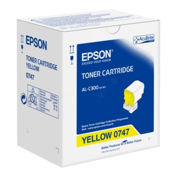 Epson C13S050747 Yellow Toner Cartridge- 8,800 pages