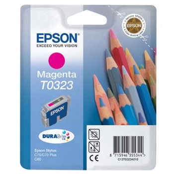 Epson T0323 Magenta Ink Cartridge - Retail Pack (untagged)