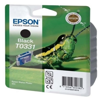 Epson T0331 Black Ink Cartridge - Retail Pack (untagged)