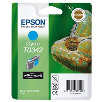 Epson T0342 Cyan Ink Cartridge - Retail Pack (untagged)