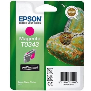 Epson T0343 Magenta Ink Cartridge - Retail Pack (untagged) 