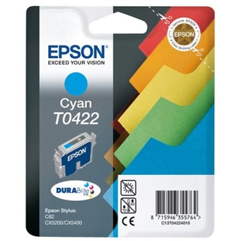 Epson T0422 Cyan Ink Cartridge - Retail Pack (untagged)