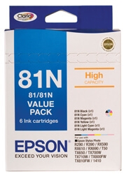 Epson 81N - High Capacity Claria - Value Pack Ink Cartridge
