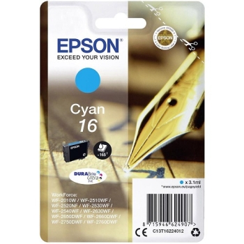 Epson Singlepack Cyan 16 DURABrite Ultra Ink