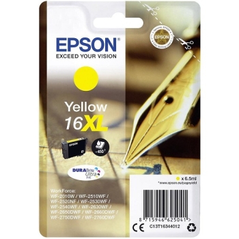 Epson Singlepack Yellow 16XL DURABrite Ultra Ink