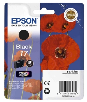 Epson Singlepack Black 17 Claria Home Ink