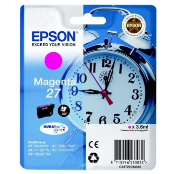 Epson Singlepack Magenta 27 DURABrite Ultra Ink