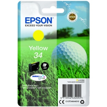 Epson Singlepack Yellow 34 DURABrite Ultra Ink