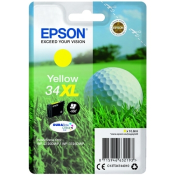 Epson Singlepack Yellow 34XL DURABrite Ultra Ink