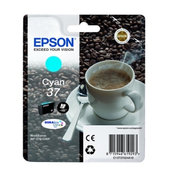 Epson Singlepack Cyan 37 DURABrite Ultra Ink