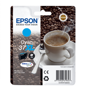 Epson Singlepack Cyan 37XL DURABrite Ultra Ink