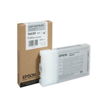 Epson T6039 Light Light Black 220 ml Ink Cartridge- Single Pack