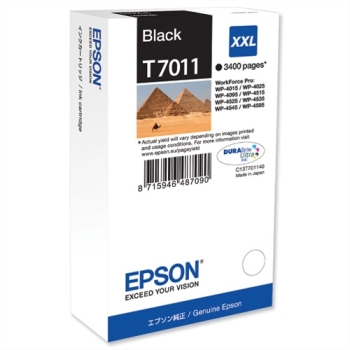 Epson T7011 XXL Black 3.4k Ink Cartridge