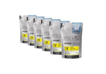 Epson T7414 UltraChrome DS Yellow 1L x 6 Ink packs