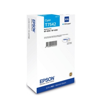 Epson T7542 WF-8090 / WF-8590 XXL Cyan Ink Cartridge 