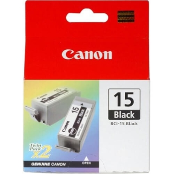 Canon BCI-15 Black Original Ink Cartridge Twin Pack (BCI-15Black)