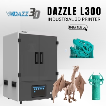 Dazzle L300 LCD SLA High Precision With Auto Resin System Auto Resin Wiper Industerial 3D Printer