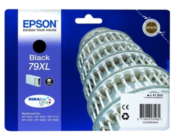 Epson T7901 Black 79XL DURABrite Ultra Ink- Ink Cartridge Singlepack 