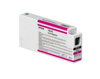 Epson T8243 Vivid Magenta UltraChrome HDX/HD 350ml Ink Cartridge- Singlepack