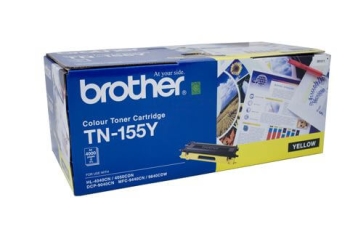 Brother Yellow Toner Cartridge TN-155Y High Yield, Genuine