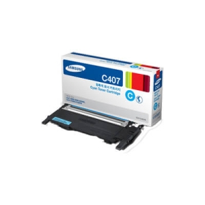 Samsung CLP-407 Cyan Original LaserJet Toner Cartridge