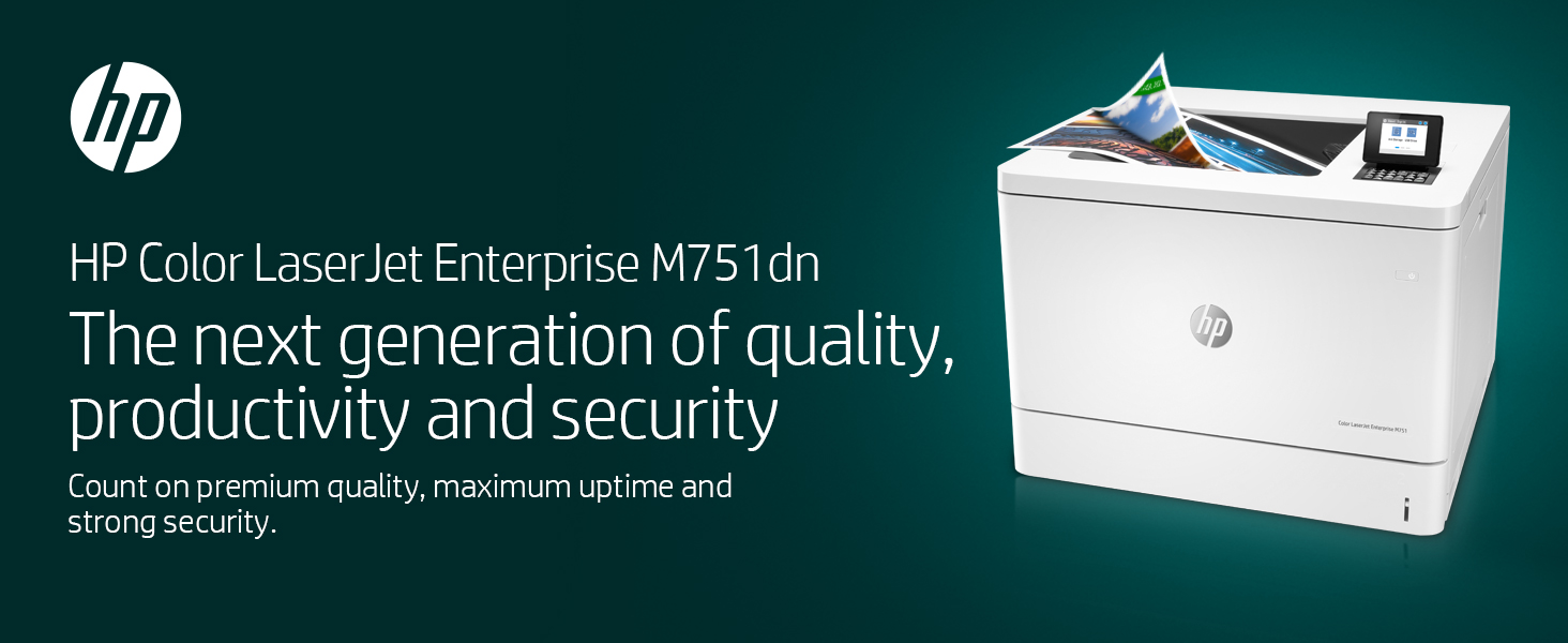 HP Color LaserJet Enterprise M751dn business printer security next generation quality productivity