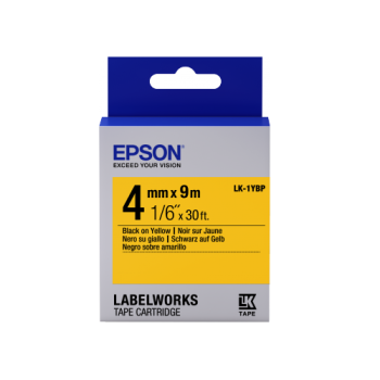 Epson Label Cartridge Pastel LK-1YBP Pastel Black/Yellow 4mm (9m)